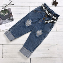 Load image into Gallery viewer, Letter Tops T-Shirt  &amp; Denim Jeans Designer Kids Clothing Online freeshipping - Tyche Ace
