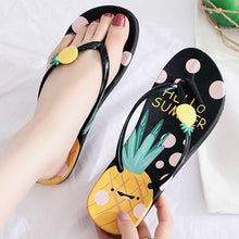 Load image into Gallery viewer, Fruit Print Design Most Comfortable Flip Flops freeshipping - Tyche Ace
