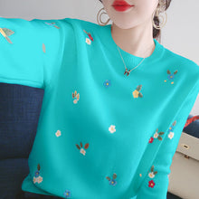 Load image into Gallery viewer, Elegant Embroidered Flowers Best Sweatshirt For Women freeshipping - Tyche Ace
