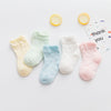 5 Pairs Thin Mesh Cute Socks For Babies