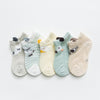 5 Pairs Thin Mesh Cute Socks For Babies