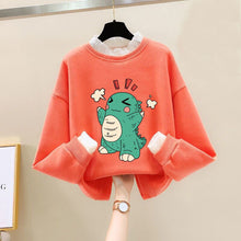 Load image into Gallery viewer, Girls Bear Cartoon Design Long Sleeve Cute Pullover For Kids
