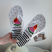 Load image into Gallery viewer, Fruit Print Design Most Comfortable Flip Flops freeshipping - Tyche Ace

