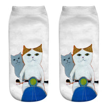 Load image into Gallery viewer, Unisex 3D Cartoon Kitten Image Design Cute Short Ankle Socks freeshipping - Tyche Ace
