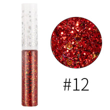 Load image into Gallery viewer, New 12 Colors Diamond Glitter Liquid Eyeliner Durable Waterproof Makeup Shimmer And Shine Eye Pencil Makeup Beauty Tools - Tyche Ace
