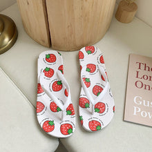 Load image into Gallery viewer, Fruit Print Design Most Comfortable Flip Flops freeshipping - Tyche Ace
