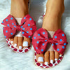 Butterfly Knot Polka Dot Platform Heel Open Toe Casual Sandals freeshipping - Tyche Ace