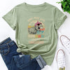 Dinosaur Graphic Letters Print Short Sleeve T Shirt freeshipping - Tyche Ace
