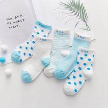 Load image into Gallery viewer, 5 Pairs Thin Mesh Cute Socks For Babies
