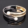 Faux Pearl Cuff Bangles Charm Bracelets for women