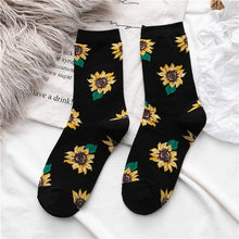 Load image into Gallery viewer, Sunflower Cotton Long Socks freeshipping - Tyche Ace
