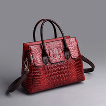 Load image into Gallery viewer, Soft Crocodile Leather Retro Tote Handbags
