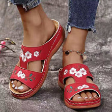 Load image into Gallery viewer, Women Summer Embroidered Soft Comfortable Open Toe Sandals
