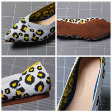 Load image into Gallery viewer, Knitted Fabric Comfortable Flat Pointed Toe Breathable Pumps
