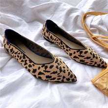 Load image into Gallery viewer, Knitted Fabric Comfortable Flat Pointed Toe Breathable Pumps
