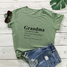 Load image into Gallery viewer, Grandma Print Design Casual Graphic Summer T Shirt freeshipping - Tyche Ace
