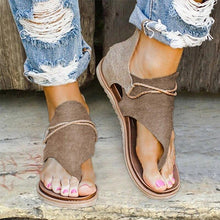 Load image into Gallery viewer, Summer Casual Retro Animal Print Design Clip Toe Flat Sandals freeshipping - Tyche Ace
