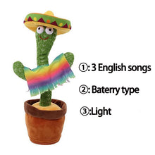 Load image into Gallery viewer, Kids USB Charged Educational Talking Cactus Toy freeshipping - Tyche Ace
