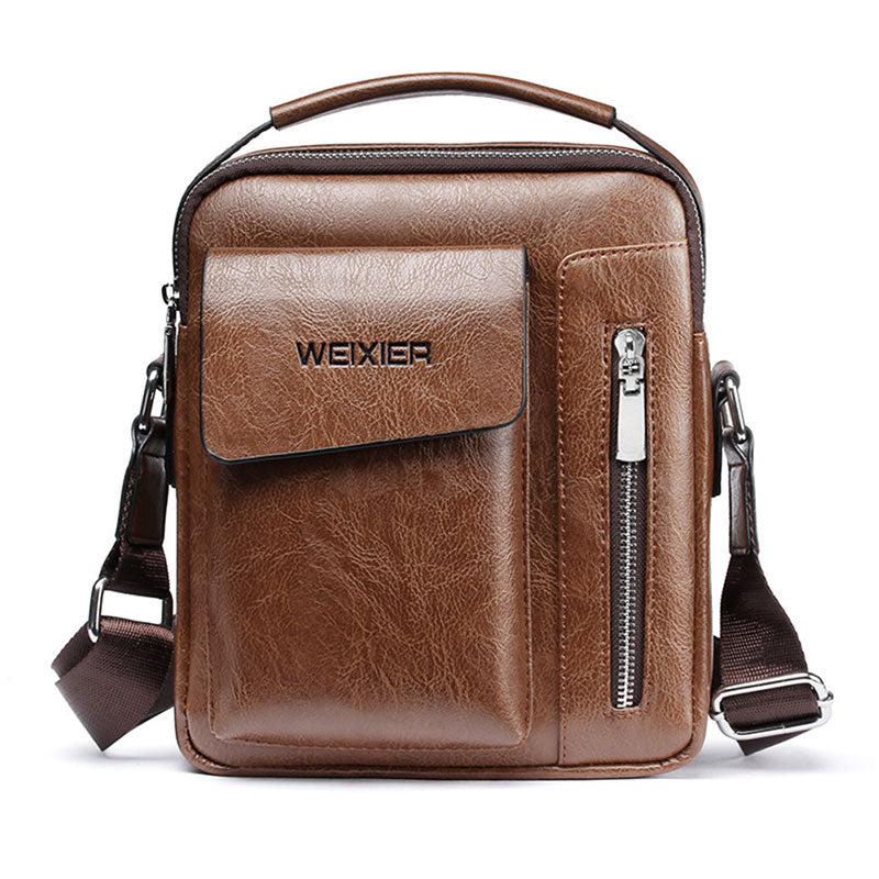 Casual PU Leather Crossbody Bags For Men