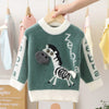 Unisex Animal Cartoon Design Sweater For Kids