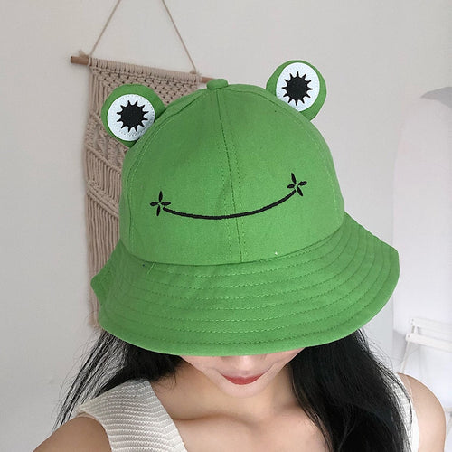Unisex Hiking Fishing Frog Design Bucket Hat freeshipping - Tyche Ace