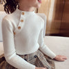 Warm Knitted Pullover Turtleneck Sweaters For Girls