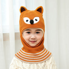 Load image into Gallery viewer, Animal Cartoon Windproof Winter Beanie Hats For Kids
