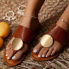 Casual Metal Women Flat Comfortable Sandals freeshipping - Tyche Ace