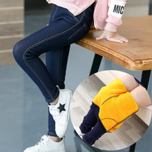 Load image into Gallery viewer, Winter Thick Velvet Warm Soft Stretchy Denim Leggings Pants
