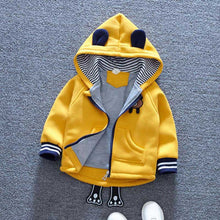 Load image into Gallery viewer, Unisex Cute Bear Cartoon Design Thick Fleece Hooded Jacket For Kids freeshipping - Tyche Ace
