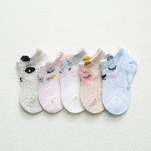 Load image into Gallery viewer, 5 Pairs Thin Mesh Cute Socks For Babies
