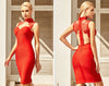 Women Bandage Backless Hollow Out  Bodycon Dress