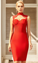 Load image into Gallery viewer, Women Bandage Backless Hollow Out  Bodycon Dress
