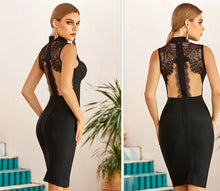 Load image into Gallery viewer, Women Bandage Backless Hollow Out  Bodycon Dress
