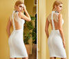 Women Bandage Backless Hollow Out  Bodycon Dress