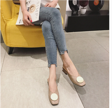 Load image into Gallery viewer, Summer Slip On Casual Wood Block Flat Heel Mules
