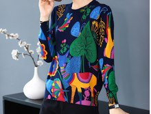 Load image into Gallery viewer, Winter Knitted Soft Cartoon Print Sweater freeshipping - Tyche Ace
