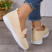 Load image into Gallery viewer, Comfortable loafers for women, casual loafers for women with chain decor - Tyche Ace
