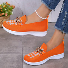 Load image into Gallery viewer, Comfortable loafers for women, casual loafers for women with chain decor - Tyche Ace

