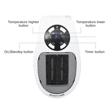 Load image into Gallery viewer, Energy Saving Intelligent Temperature Control Portable Electric Plug in Wall Heater Radiator
