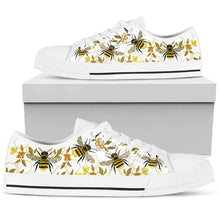 Load image into Gallery viewer, Women Bee Pattern Low Top Casual  Canvas Sneakers - Tyche Ace
