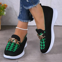 Load image into Gallery viewer, Comfortable loafers for women, casual loafers for women with chain decor - Tyche Ace
