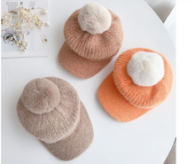 Load image into Gallery viewer, Unisex Winter Pom Pom Design Knitted Caps for Kids
