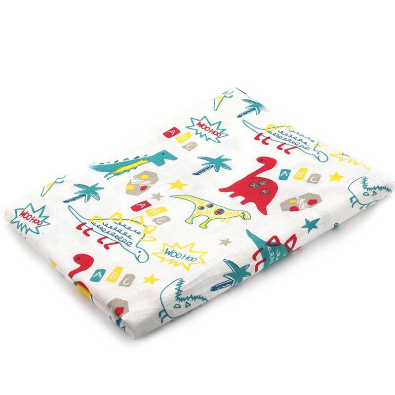Baby 2 Layer Cotton Muslin Dinosaur Pattern Multi-Use Swaddle Wrap Blankets freeshipping - Tyche Ace