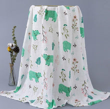 Load image into Gallery viewer, Baby Bamboo Cotton Diaper Gauze Muslin Swaddle Blankets freeshipping - Tyche Ace
