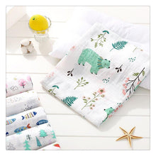 Load image into Gallery viewer, Baby Bamboo Cotton Diaper Gauze Muslin Swaddle Blankets freeshipping - Tyche Ace
