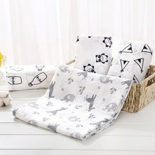 Load image into Gallery viewer, Baby Bamboo Cotton Diaper Gauze Muslin Swaddle Blankets freeshipping - Tyche Ace

