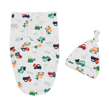 Load image into Gallery viewer, Baby Cotton Cocoon Swaddle Blanket +Cap Sleeping Sack Bedding freeshipping - Tyche Ace
