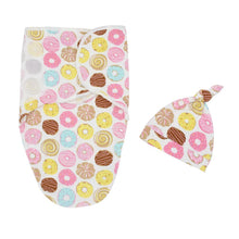 Load image into Gallery viewer, Baby Cotton Cocoon Swaddle Blanket +Cap Sleeping Sack Bedding freeshipping - Tyche Ace
