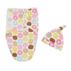 Baby Cotton Cocoon Swaddle Blanket +Cap Sleeping Sack Bedding freeshipping - Tyche Ace